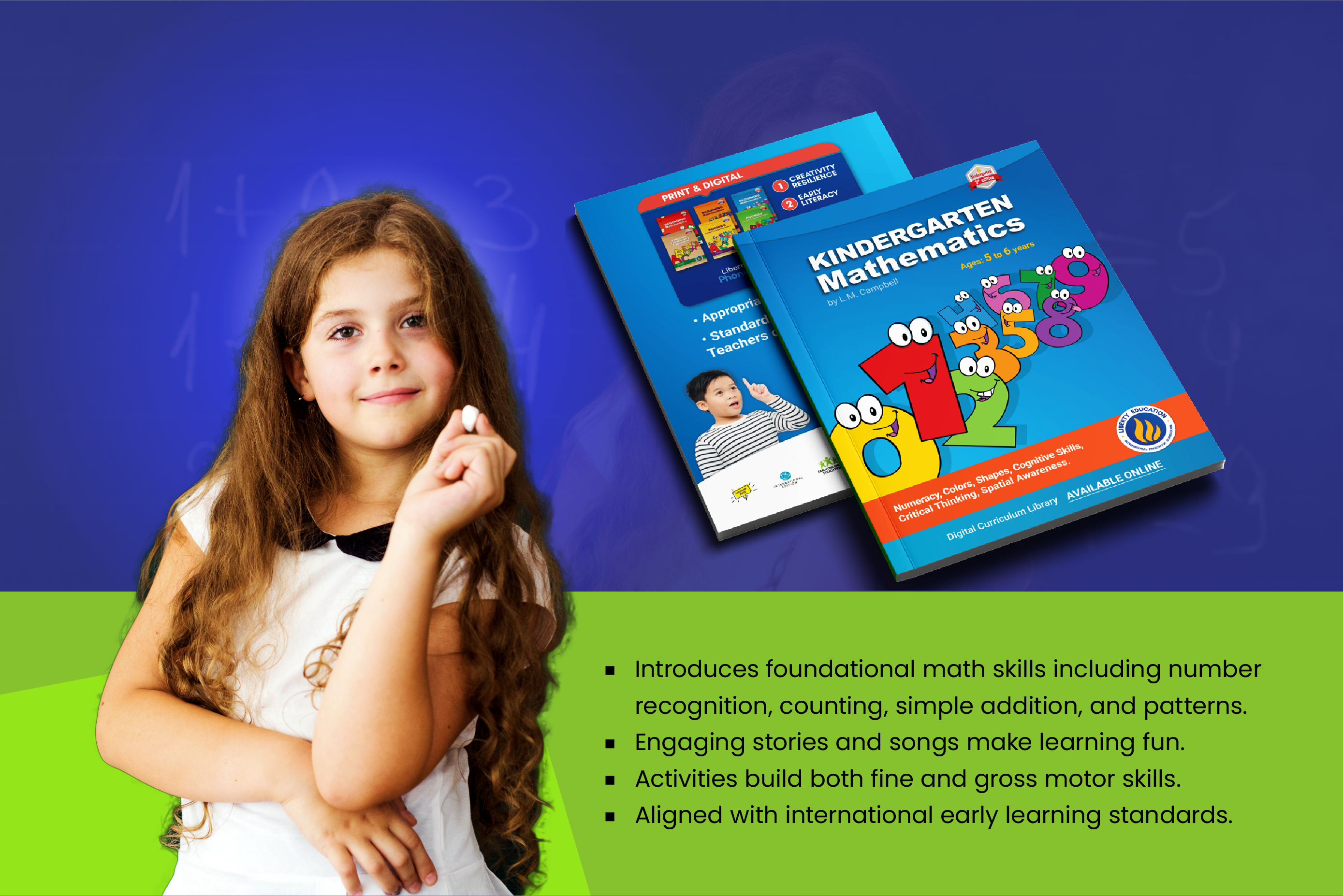 Kinder Math by Liberty Education, for Liberty International School. 